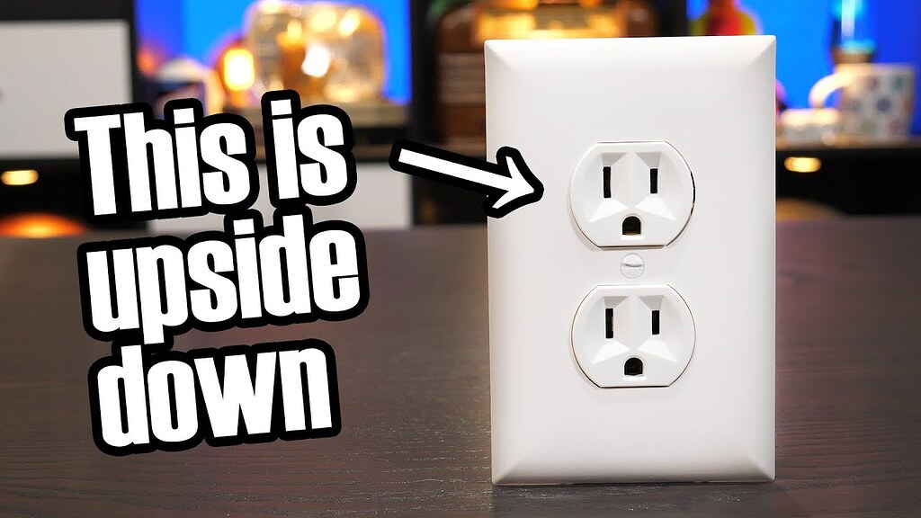 Are U.S. Power Outlets Installed UpsideDown? Tracking with Closeups