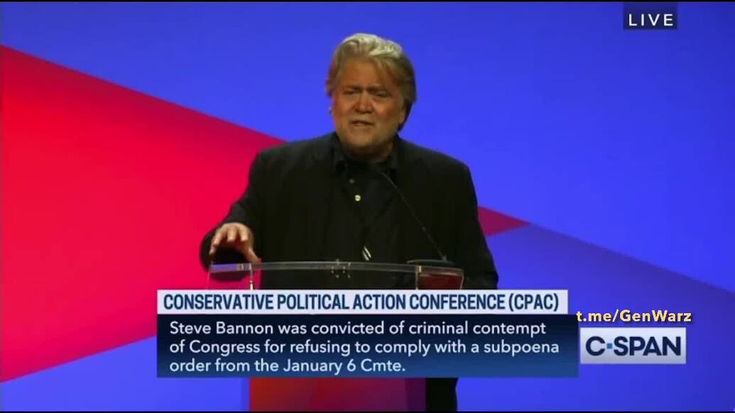Steve Bannon at CPAC Context Scanalyst