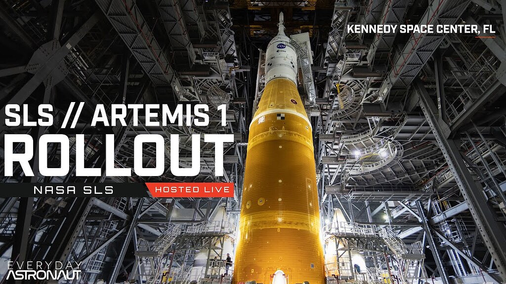 NASA Space Launch System / Artemis 1 Rollout - The Happening World ...