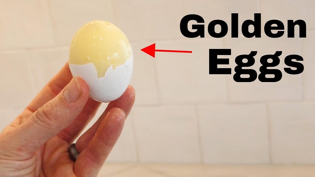 Egg Spinner Scrambles Egg Inside Shell To Create Golden Eggs