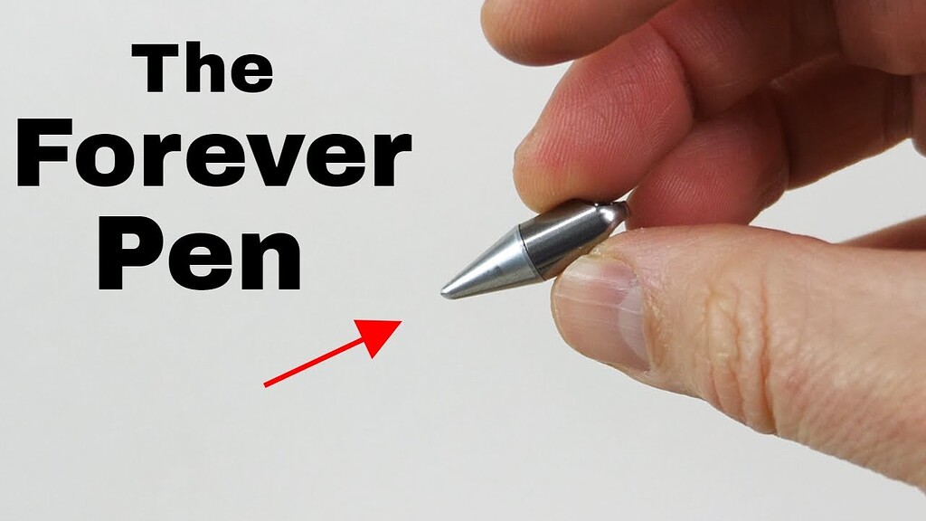 This inkless metal pen can write forever, and it's on sale