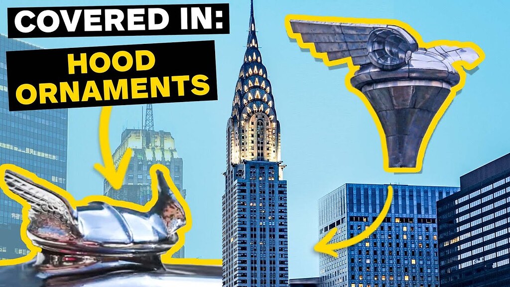Art Deco Details of New York's Chrysler Building Tracking with