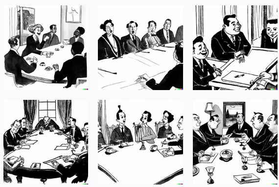 bankers_sitting_around_conference_table,_1950s_pen_and_ink_New_Yorker_cartoon