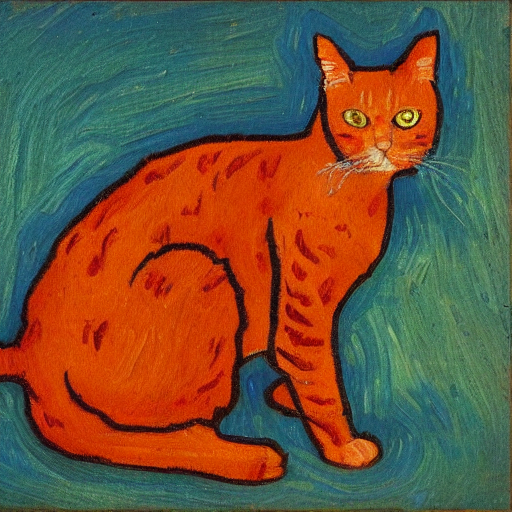 Oil_painting_of_an_orange_cat_in_the_style_of_van_Gogh,_around_1887,_from_the_Van_Gogh_Museum,_Amsterdam