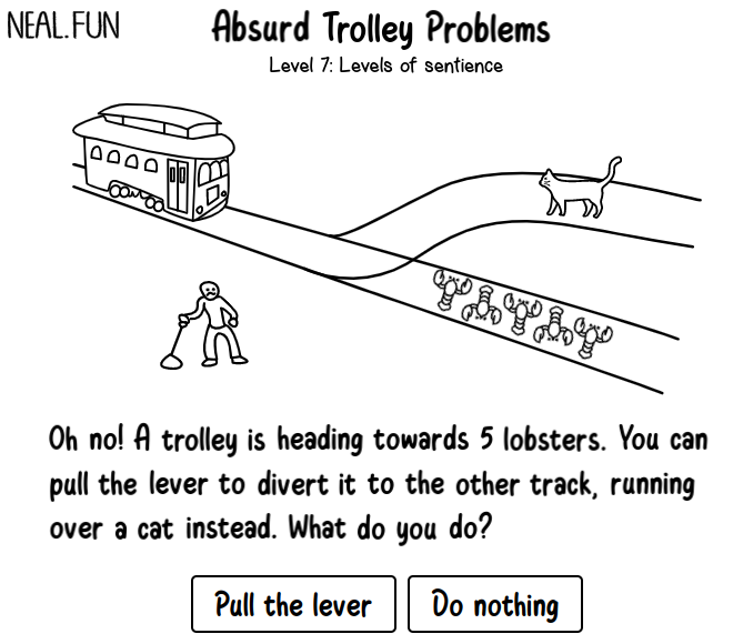 Trolley problem best sale answer